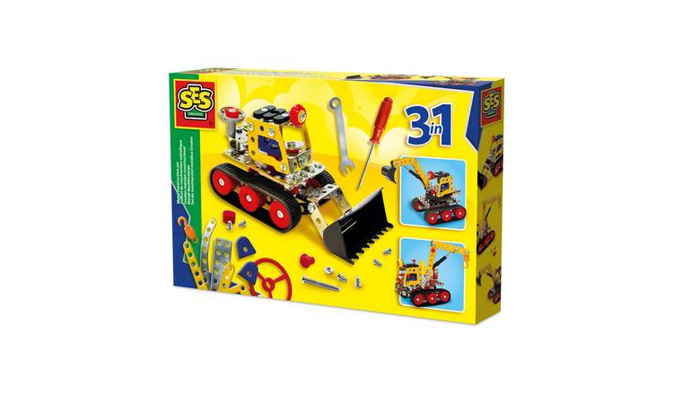 SES Creative Metal Construction Vehicles Set 3 in 1