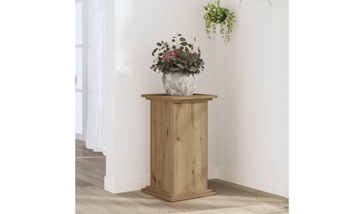 Walplus Engineered Wood Plant Stand - Artisan Oak - 33 x 33 x 60 cm