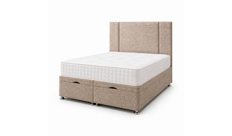 Comfy Deluxe Naples  5ft King Size Ottoman End Lift  Bed Set - Beige