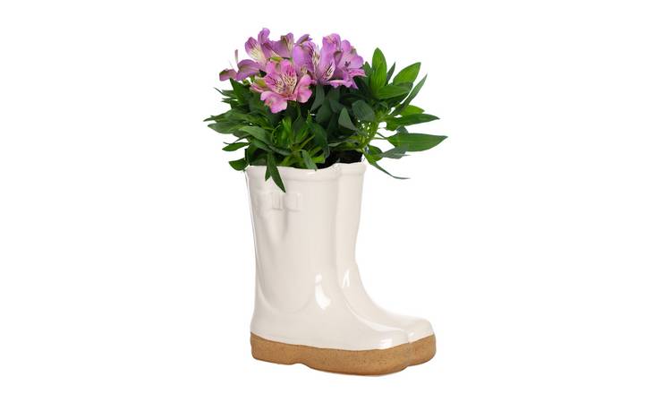 Dibor Small White Wellington Planter - White