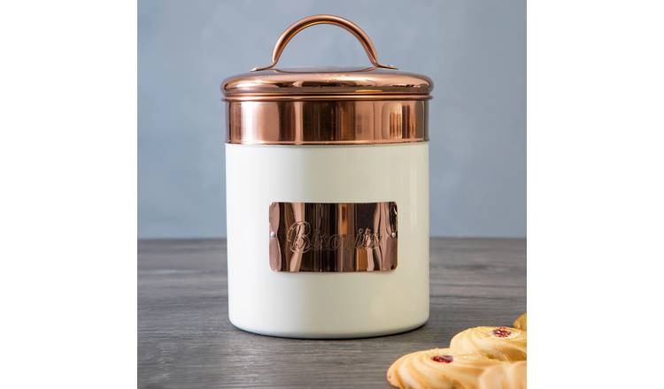 Orsina Prescott Copper Biscuit Canister – Cream