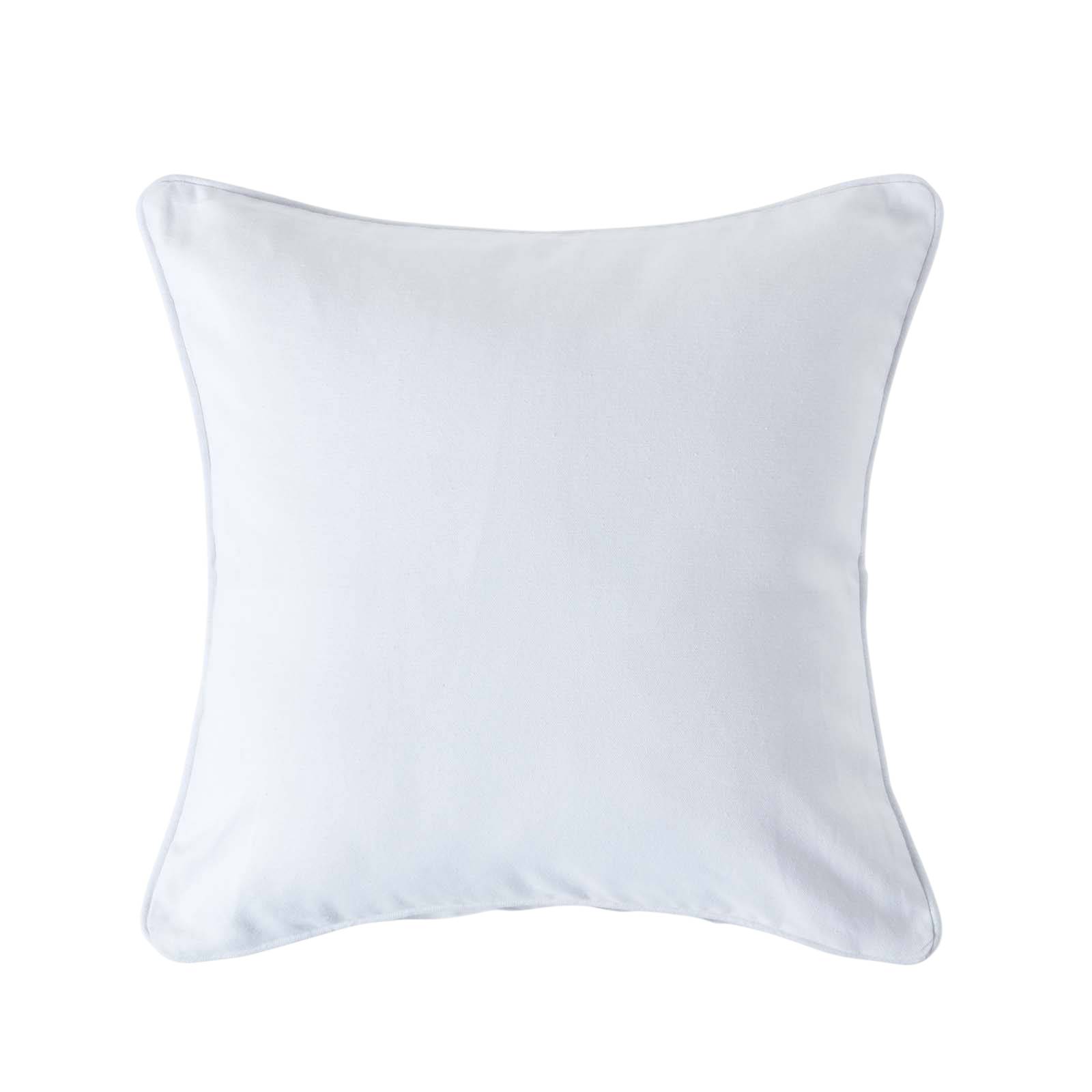 Homescapes Off White Cotton Plain Cushion Cover - 60 x 60 cm - Image 1