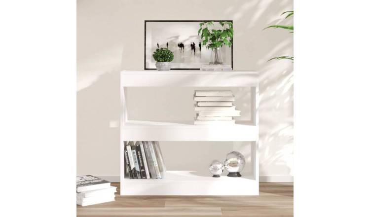 Walplus Engineered Wood Book Cabinet - White - 80 x 30 x 72 cm