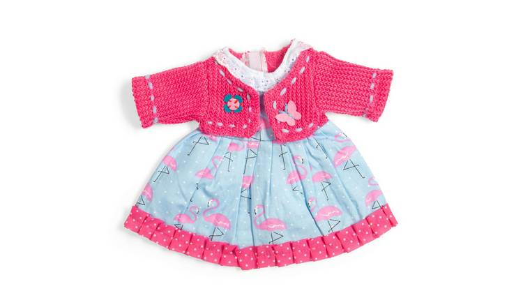 Bigjigs Toys Flamingo Dress Pink Cardigan For Medium Doll