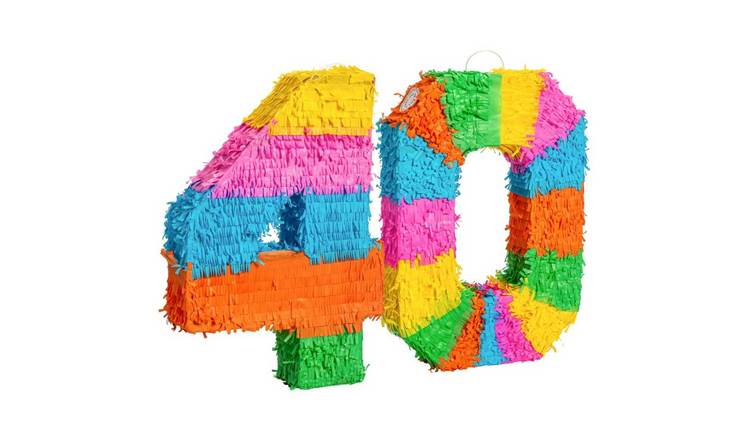 Fax Potato Fax Potato Pinata Set with Stick & Blindfold - 40th Birthday