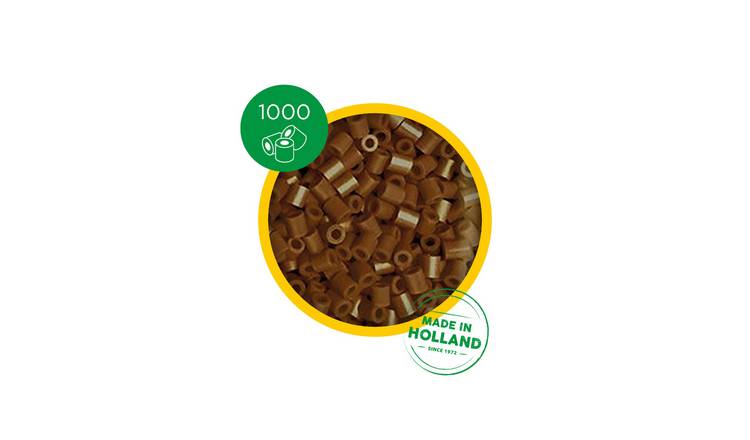 SES Creative Iron On Beads 1000 Piece Craft Set - Dark Brown