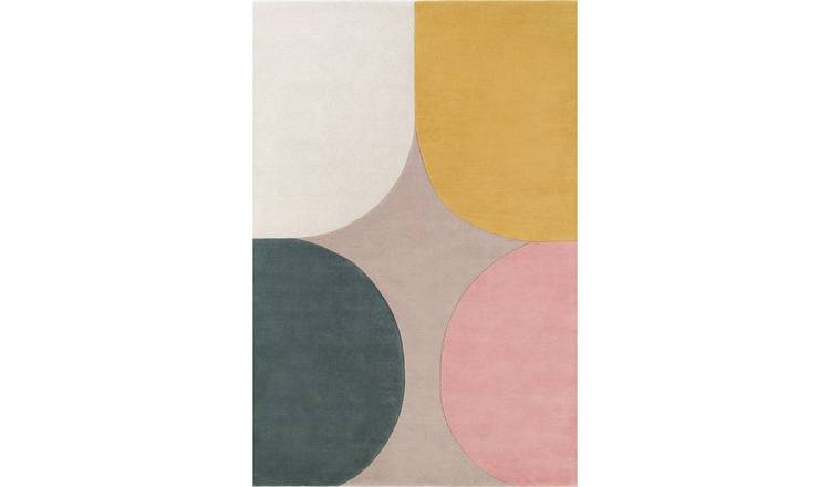 Ted Baker Beige Cecil Abstract Hand Woven Rug - 120 x 170cm