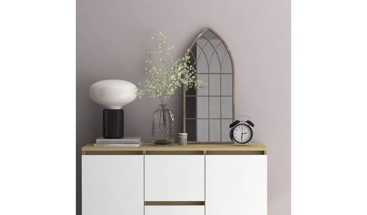 Walplus Iron Wall Mirror - Cream - 70 x 30 cm