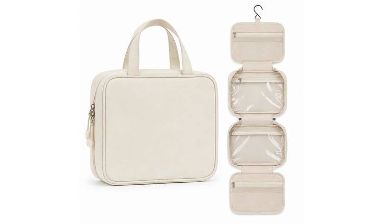Lugg Multi-Compartment Hanging Travel Toiletry Bag - Stone