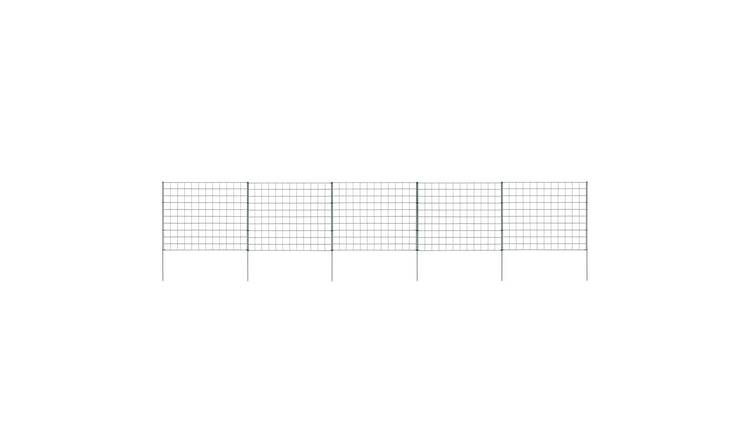 Walplus Steel Wire Garden Fence Set - Green - 77.5 x 64 cm