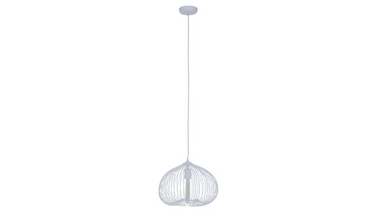 Orsina Lavis 1 Bulb Pendant Light - White