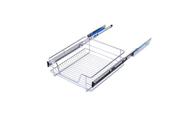 Living and Home Metal Sliding Kitchen Cabinet Wire Organiser
