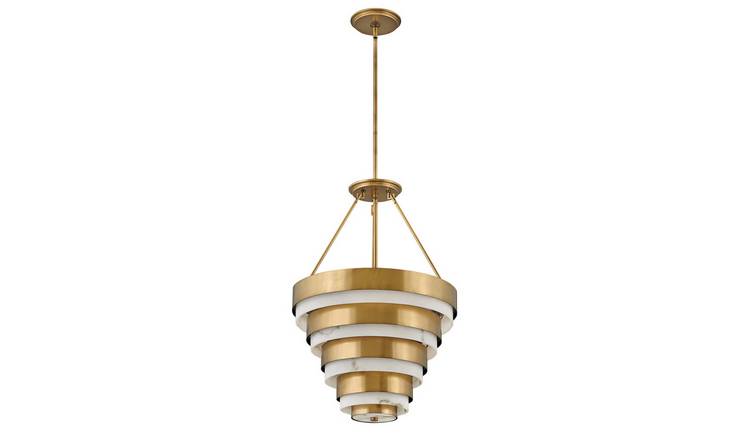 Elstead Hinkley 4 Arm Pendant Light - Heritage Brass