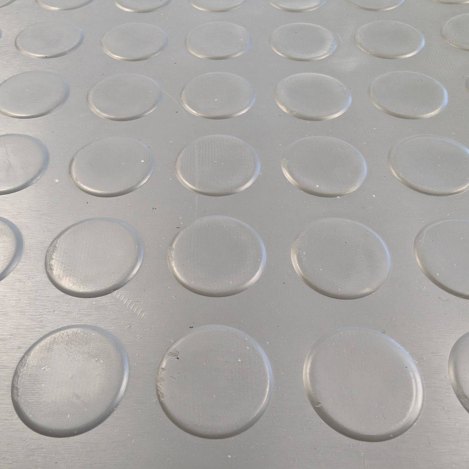 Ark Mat Grey 3mm Thick Coin Rubber Flooring Roll - 1m x 2m - Image 3