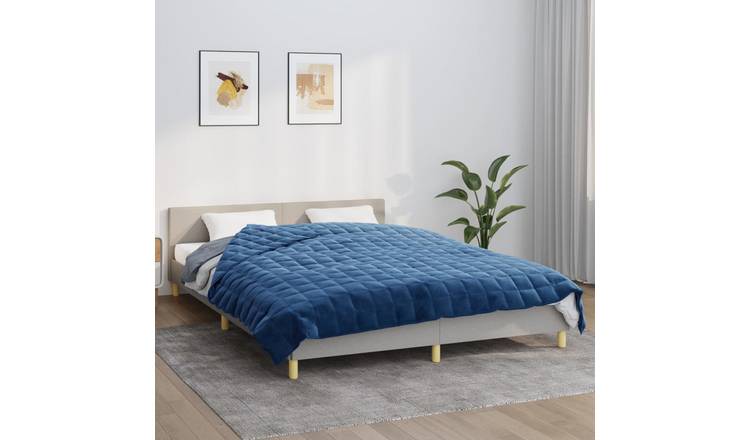 Walplus 13 kg Polyester Weighted Blanket - Blue - 200 x 230 cm