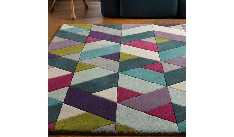 Mega Flooring Multi Handmade Geometric Rug - 120 x 170cm