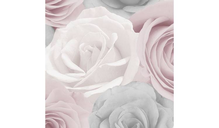World Of Wallpaper Melany Roses Wallpaper - Pink