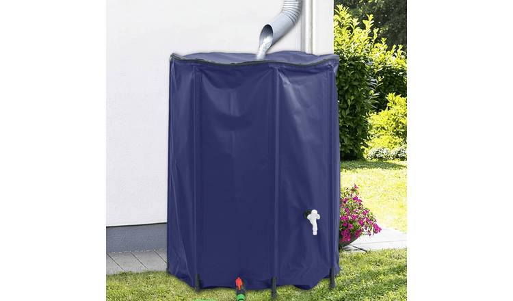 Walplus PVC Water Container with Tap Foldable 1350 L - Blue - 120 x 120 cm