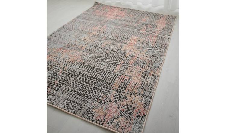 Mega Flooring Grey Traditional Abstract Rug - 120 x 170cm