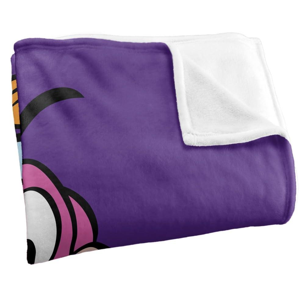 The Flintstones Dino Headshot Soft Touch Purple Blanket - 147cm x 91cm - Image 2