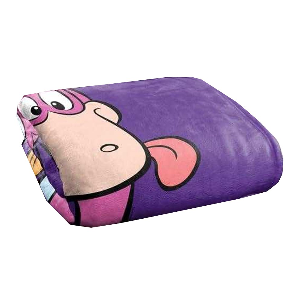 The Flintstones Dino Headshot Soft Touch Purple Blanket - 147cm x 91cm - Image 3