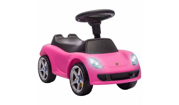 AIYAPLAY Porsche Licensed 18 to 36 Months Headlights Ride On Car – Pink