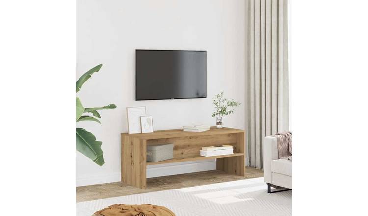 Walplus Engineered Wood TV Cabinet - Oak - 100 x 40 x 40 cm