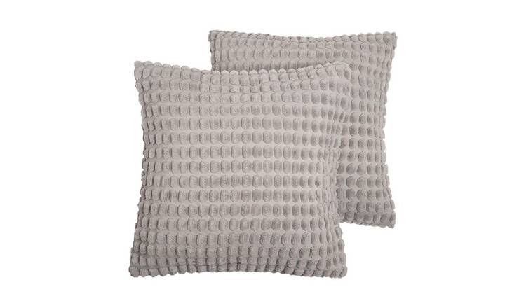 OHS 2 Pack Bobble Cushion Covers 45 x 45cm - Grey
