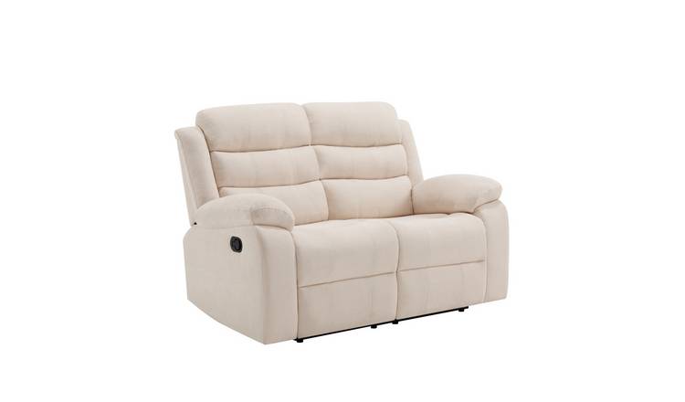 Furniture Online Boston Manual Recliner 2 Seater Linen Sofa – Beige