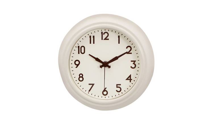 Orsina Maddox Metal Face Wall Clock - Cream
