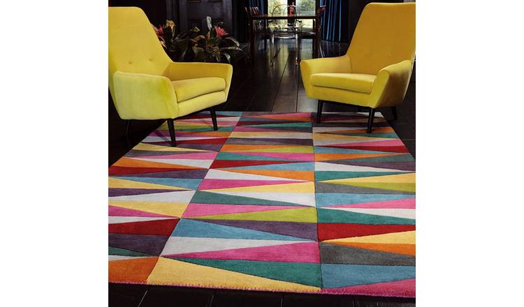 Mega Flooring Multi Handmade Geometric Rug - 170 x 240cm