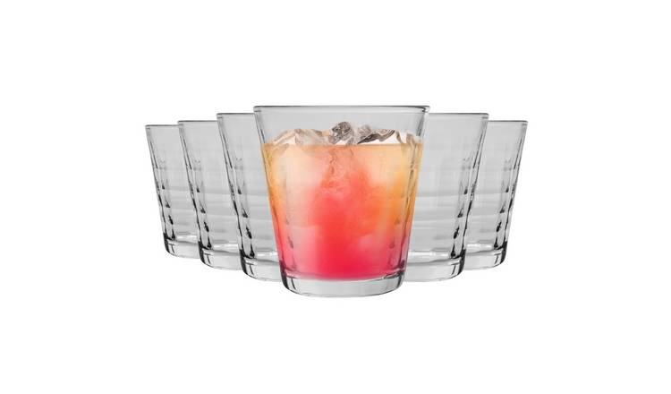 Duralex Prisme 220ml Drinking Glass Tumblers Pack of 12 - Clear