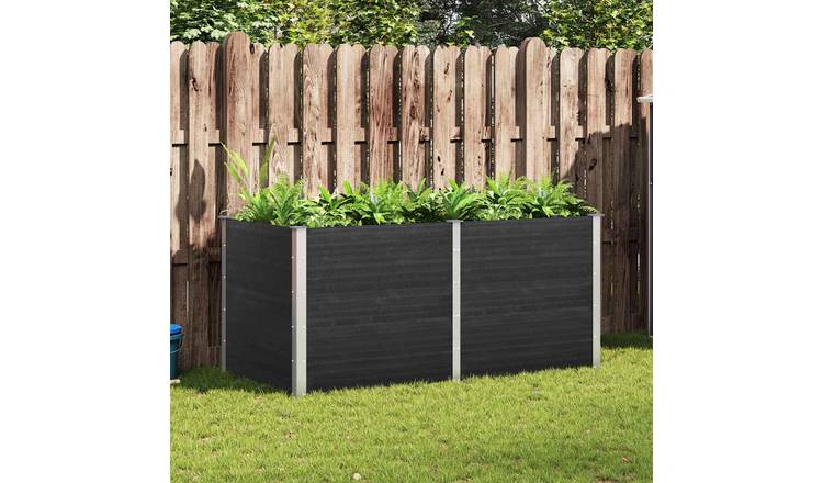 Walplus WPC Raised Garden Bed - Grey - 200 x 100 x 91 cm