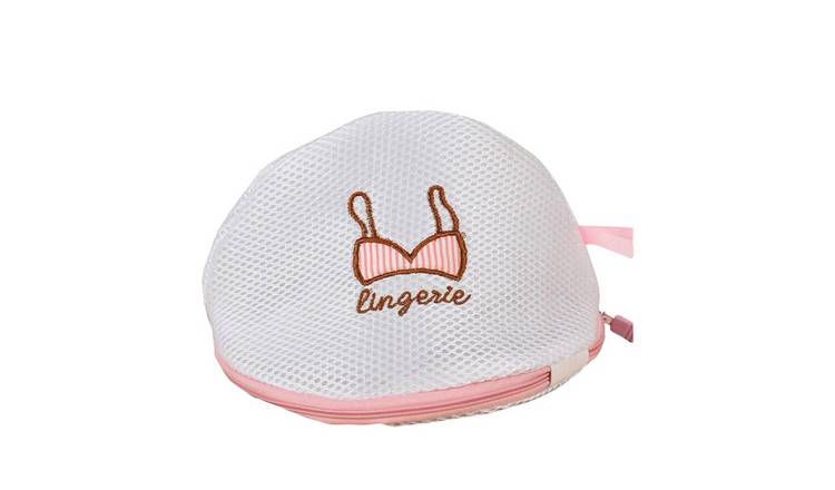 Haven Zippered Mesh Bra Laundry Washing Bag For Delicates - White