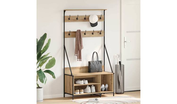 Walplus Clothes Rack Artisan Engineered - Artisan Oak - 100 x 41 x 184 cm