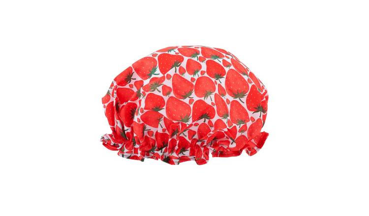 SMUG Shower Cap - Strawberry Print
