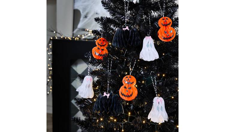 OHS 8 Pack Halloween Tree Decorations - Multi