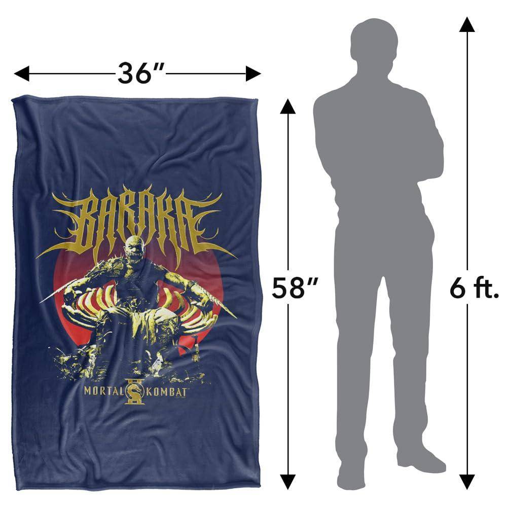 Mortal Kombat 2 Baraka Throne Blanket - 152cm x 127cm - Image 4