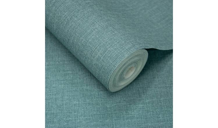 Grandeco Cirrus Textured Antibacterial Wallpaper - Dark Teal