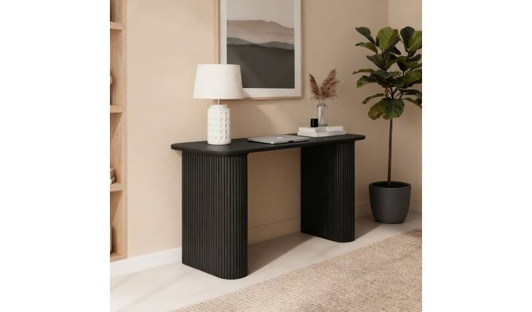 Home Source Monroe Wooden Computer Desk - Black