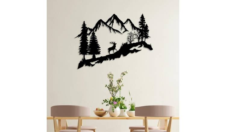 Decortie Metal Wall Art Model 2088 Metal - Black