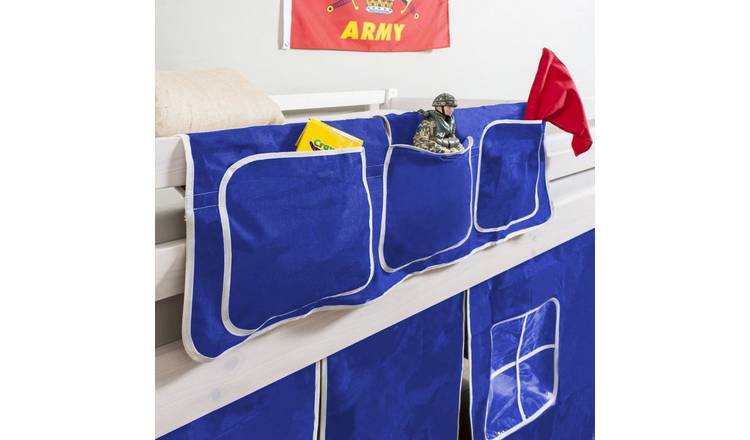 Noa & Nani Kids Bed Tidy Pocket Organiser in Brilliant Blue Design - Blue