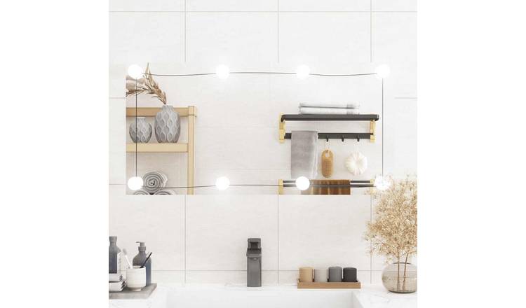 Walplus LED Wall Mirror - Silver - 40 x 80 cm