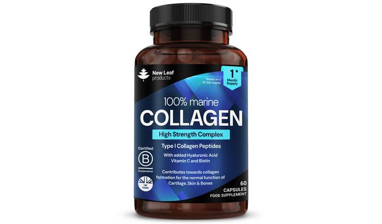New Leaf Hydrolysed Marine Collagen Type 1 1060mg - 60 Capsules