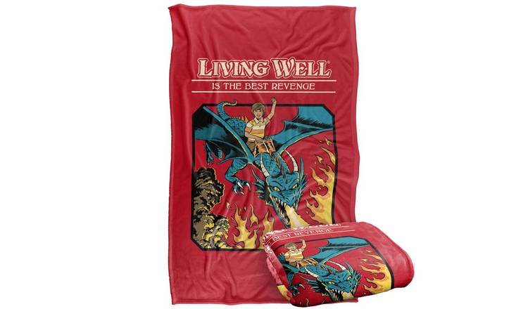 Steven Rhodes Living Well Soft Touch Blanket - 147cm x 91cm