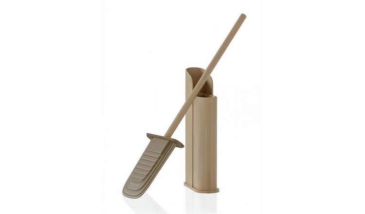 Cosmic Flat Toilet Brush & Holder - Sand