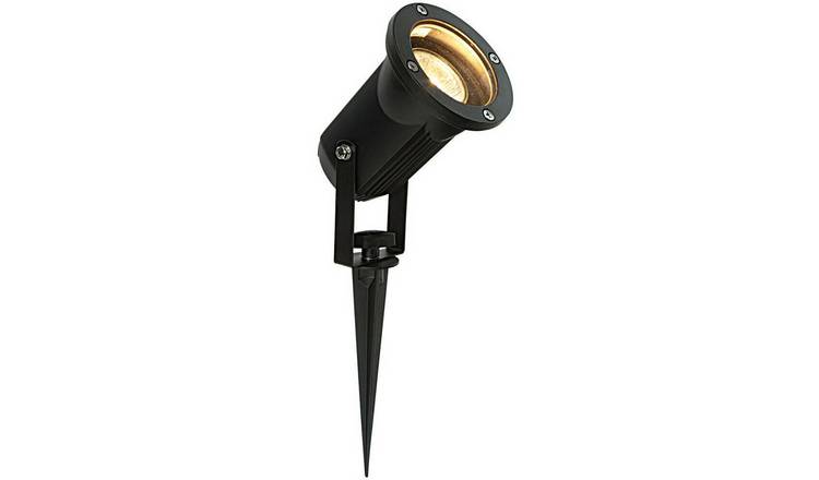 Loops Direct Die Cast Aluminium Ground Spike Lamp - Matt Black