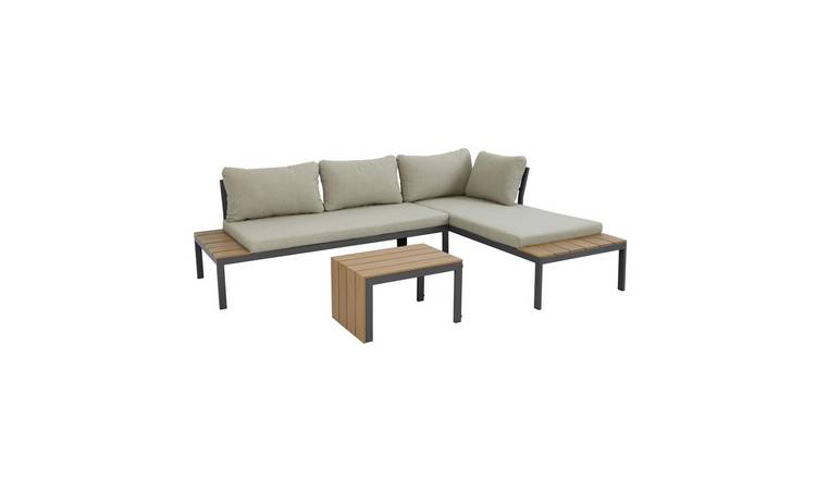 Furniture Online Tampa Garden Sofa with Table Outdoor Sofa Set - Beige