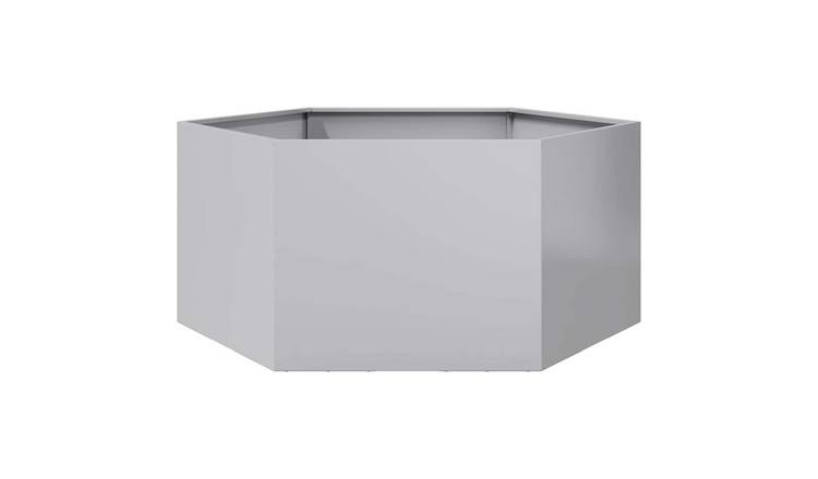 Walplus Galvanised Steel Garden Planter - 104 x 90 x 45 cm