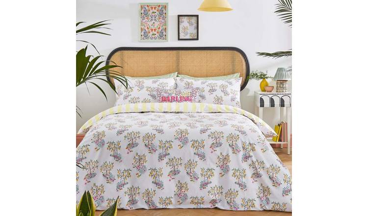 Cath Kidston Lemon Trees White Duvet Cover Set - Single